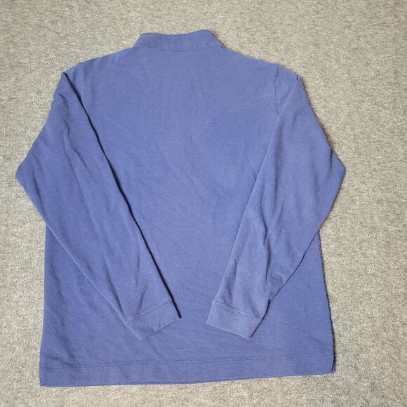 Peter Millar Sweatshirt Mens M Crown Comfort Golf 1/4 Zip Jumper Pullover Blue - Picture 2 of 9